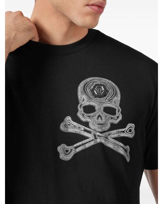 T shirt met doodskop heren sale