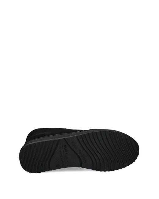 EMU Black Lace-Up Suede Desert Boots for men