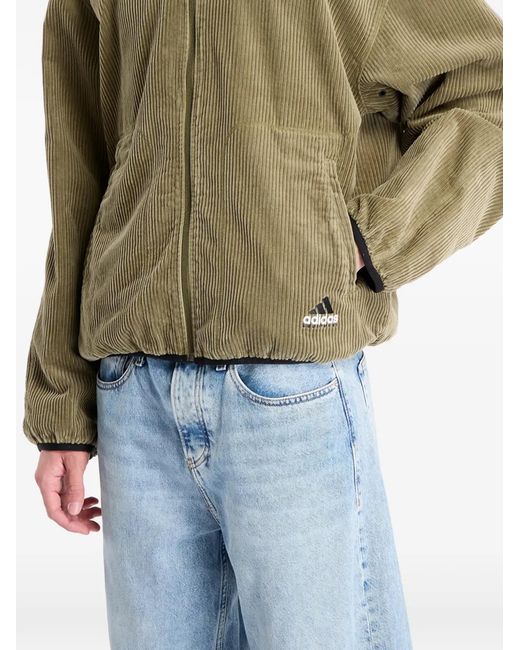 Adidas Green Reversible Corduroy Jacket for men