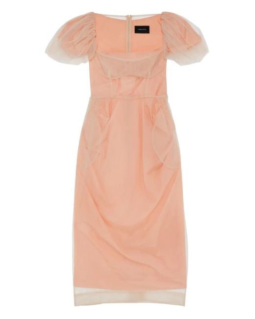 Simone Rocha レイヤード バルコネットドレス Pink