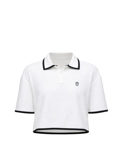 Osklen White Logo-Detail Polo Top