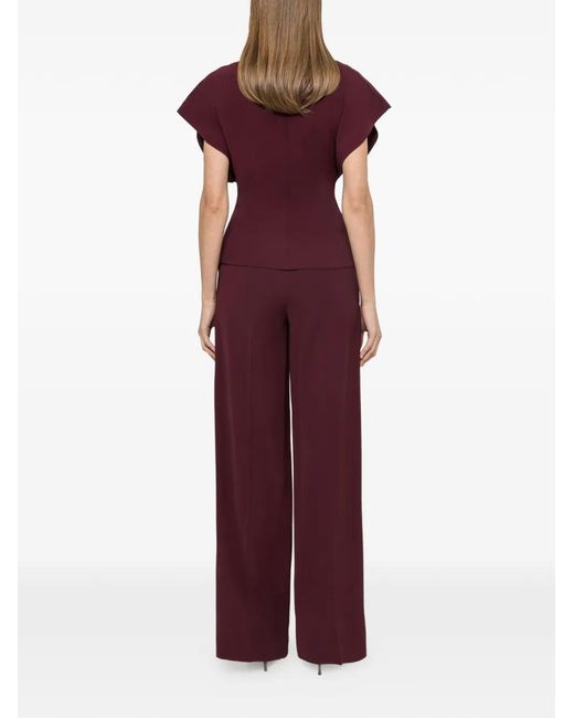 Nissa Purple Draped Top