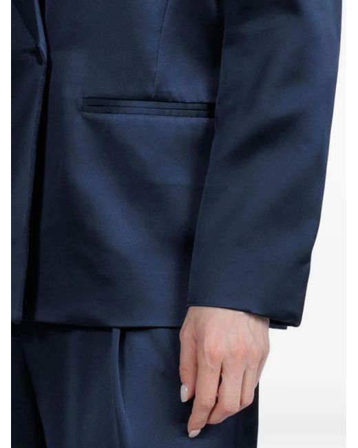 The Sei Blue Double-Breasted Blazer
