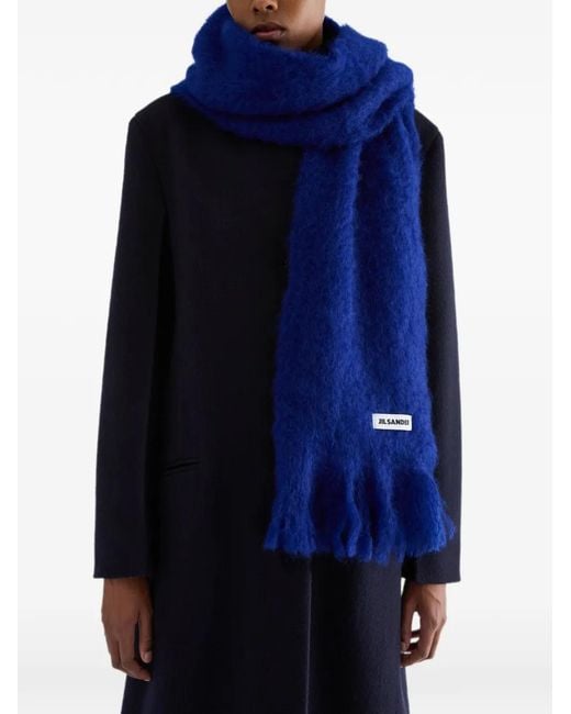 Sciarpa Slim di Jil Sander in Blue da Uomo
