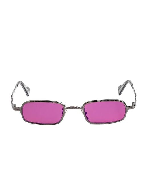 Kuboraum Purple Maske Z18 Rectangle-Frame Sunglasses