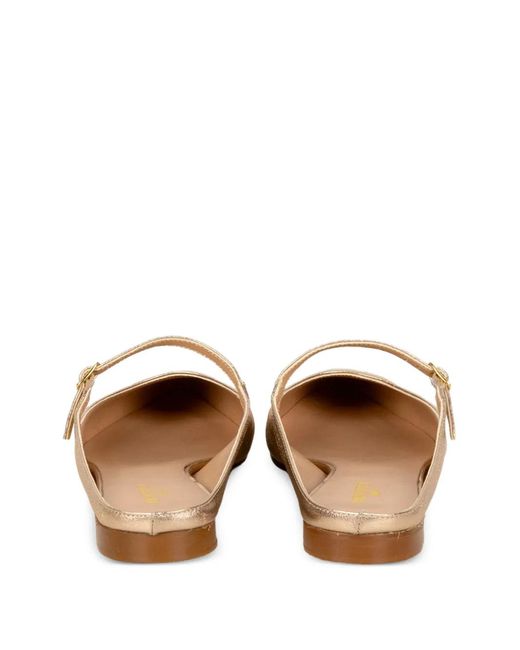 Status White Mules À Bout Pointu