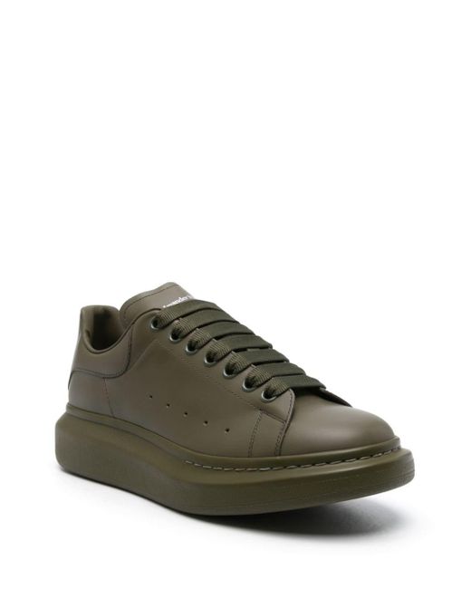 McQueen Oversized Leather Sneakers - Men's - Calf Leather