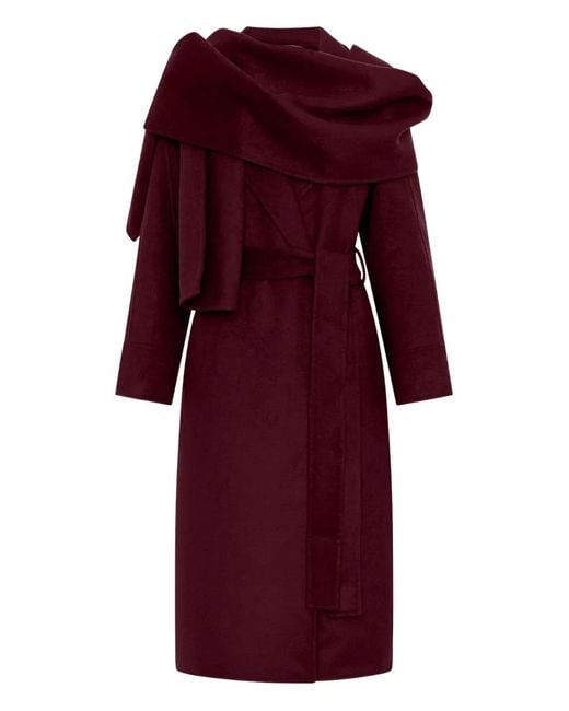 Nicholas Purple Candice Belted Coat