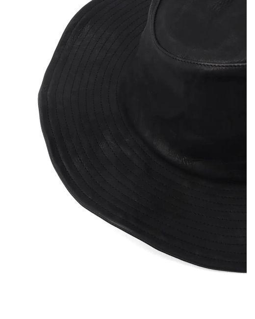 Yohji Yamamoto Black Wide-Brim Hat for men