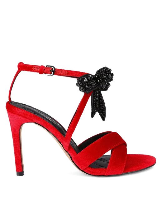 Kurt Geiger Red Bow Embellished Pumps