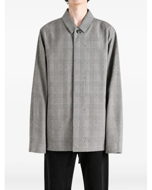 Barbour Gray Modern Short Lorden Prince Of Wales Check Jacket for men