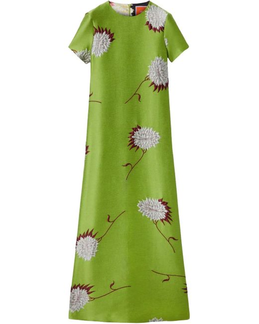 LaDoubleJ Green Swing Midi Dress