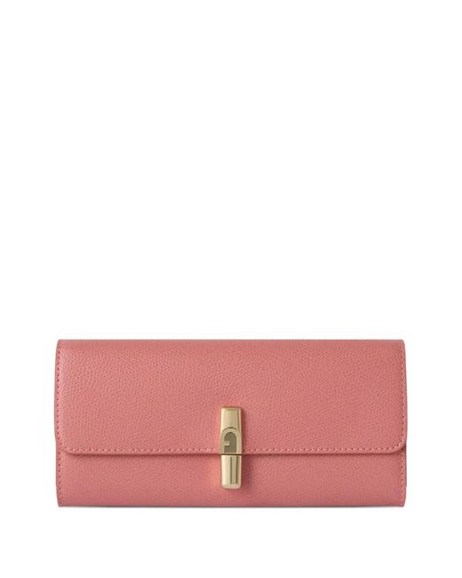 Furla Pink Iride Leather Wallet
