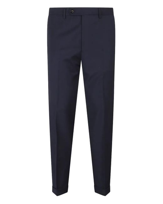 Berwich Wollen Broek in het Blue voor heren
