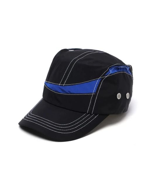 Adererror Black Colour-Block Panelled Cap