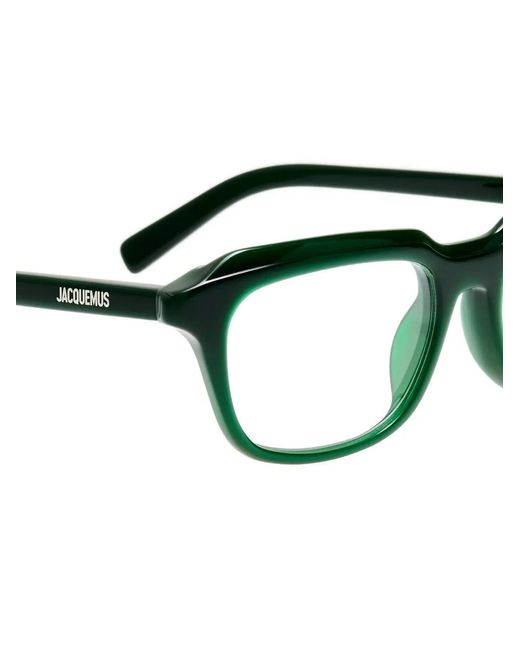 Jacquemus Black Citta Brille Mit Eckigem Gestell