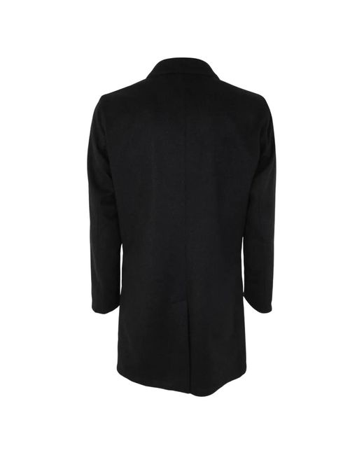 KIRED Black Button Reversible Coat for men