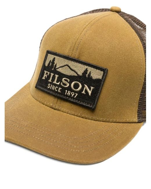 Filson Green Logo-Patch Cap for men