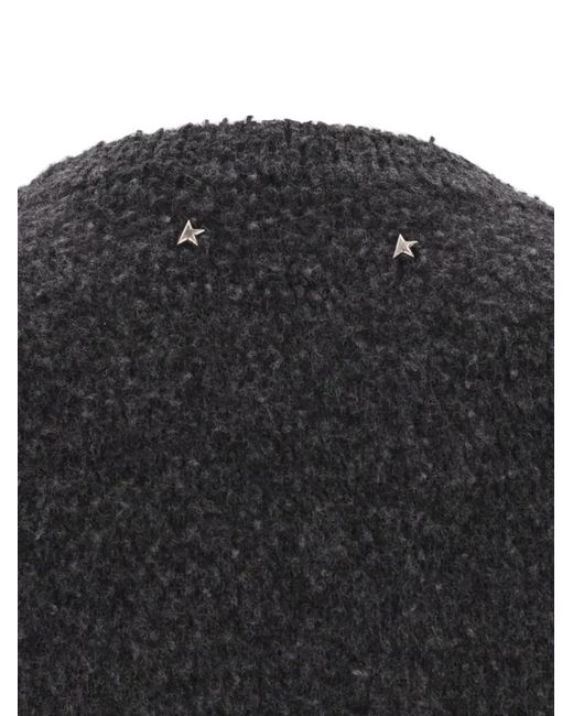 Golden Goose Deluxe Brand Black Casentino Wool Sweater for men