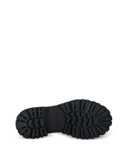 Napapijri Black Lace-Up Lug-Sole Boots