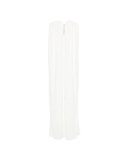Stella McCartney White Forever Stella Gathered Maxi Dress