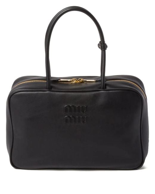 Miu Miu Beau レザーバッグ Black