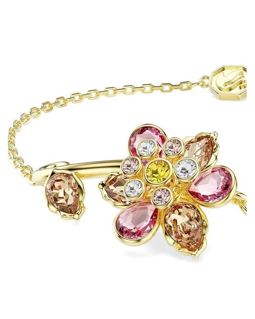 Swarovski White Idyllia Flower Charm Bracelet
