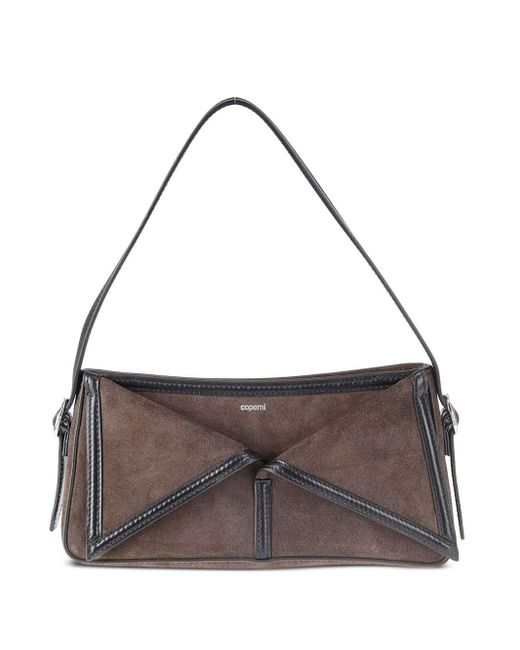 Coperni Brown Suede Mini Shoulder Bag