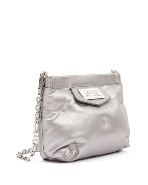 Maison Margiela Gray Mini Glam Slam Carpet Clutch Bag