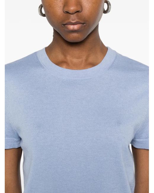 Bompard Blue Round Neck T-Shirt