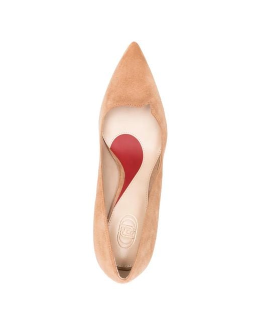 Liu Jo White Suede Court Pumps