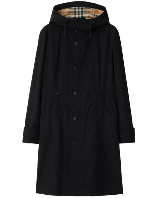 Burberry Black Button-Up Parka