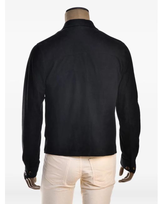 Kiton Natural Roy Lambskin Zip-Front Jacket for men
