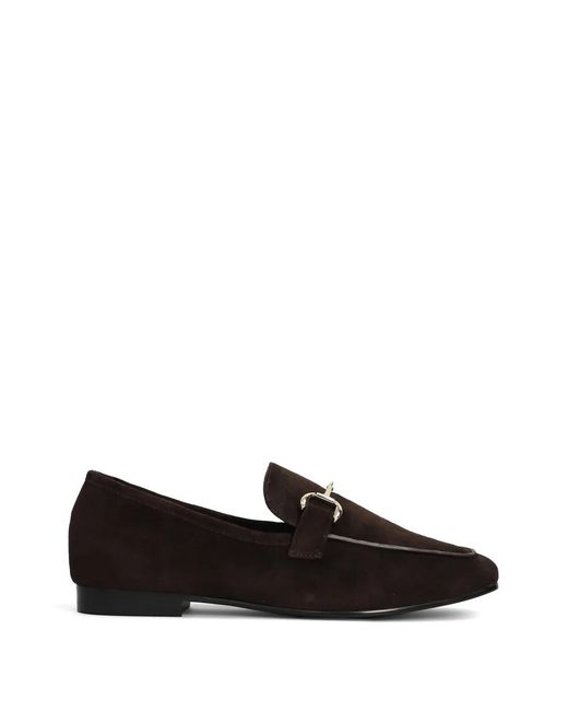 Bibi Lou Black Horsebit-Detail Suede Loafers