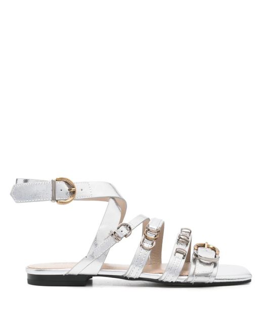 Pinko White Marli Sandals