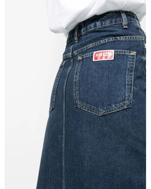 KENZO Blue Denim Skirt