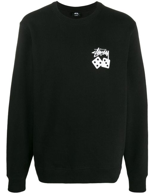 Stussy Pullover mit Würfel-Print in Black für Herren