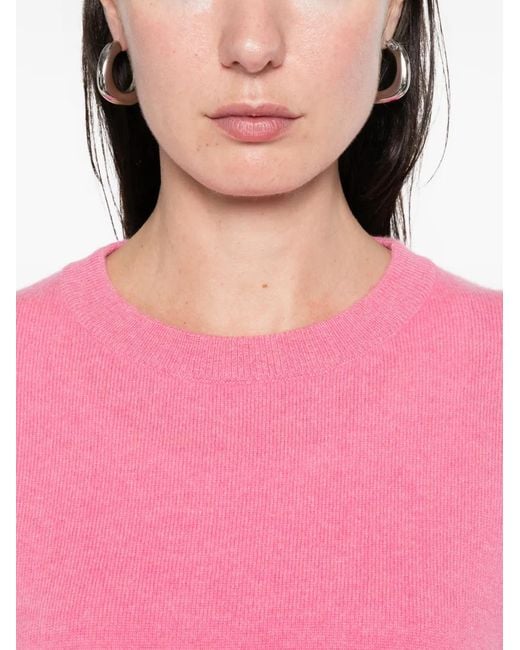 Maglione A Maniche Corte di Lisa Yang in Pink