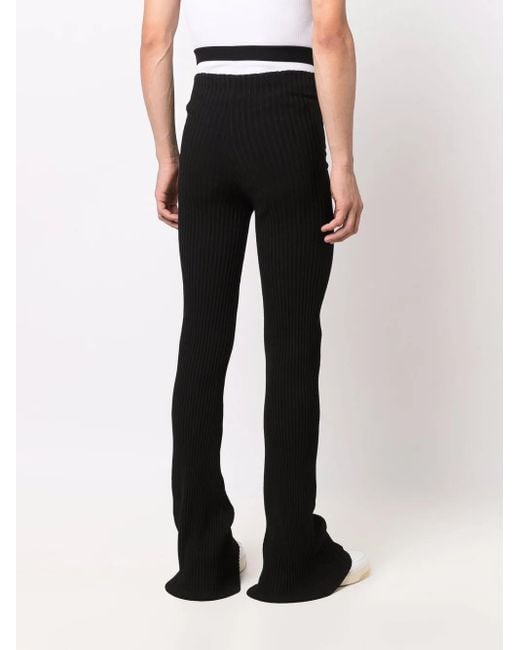 ANDREADAMO Black High-Waisted Flared Pants