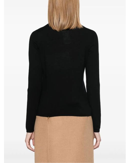 Max Mara Black Adda Pullover