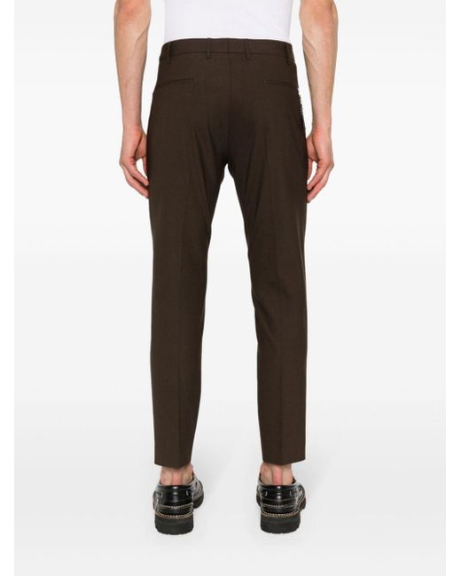 Pantalones chinos con corte slim PT Torino de hombre de color Black