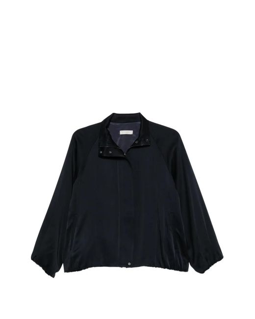 Antonelli Black Grace Raglan-Sleeve High-Neck Jacket