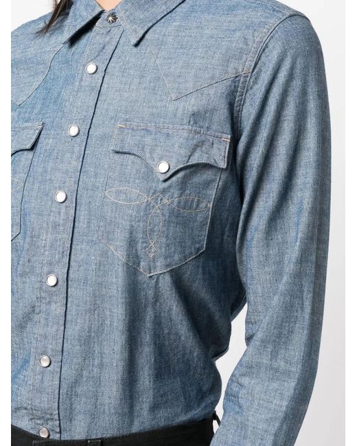 RRL Cowboy Blouse in het Blue