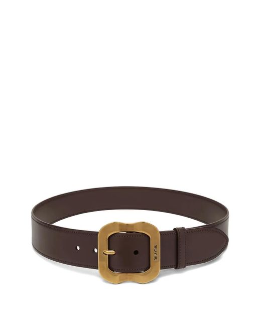 Miu Miu Brown Leather Belt