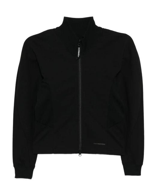 And Wander Black Pile Jacket