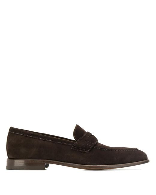 Scarosso Brown Penny Loafers for men