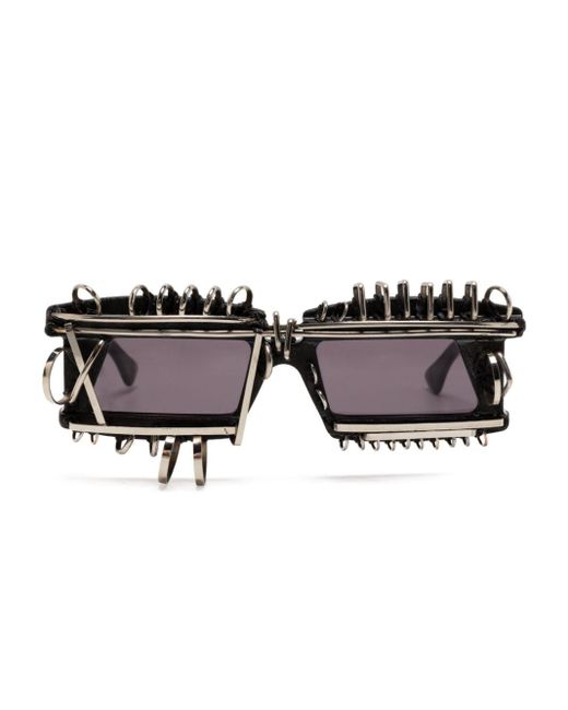 Gafas de sol X21 con montura cuadrada Kuboraum de color Black