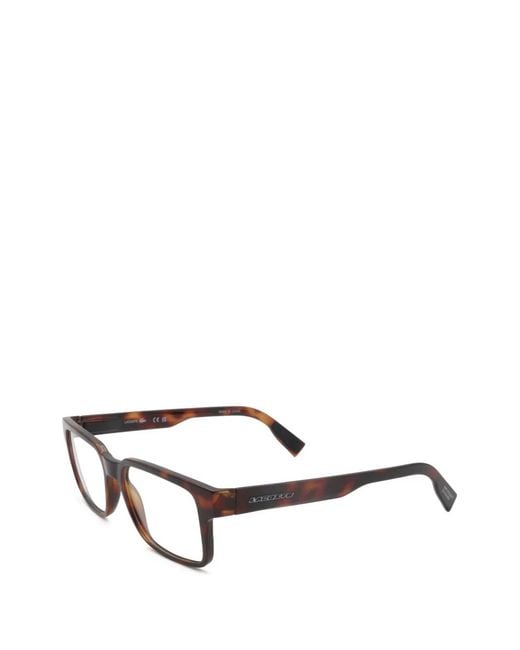 Lacoste Eckige Brille in Brown für Herren