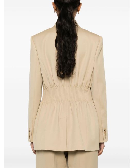 Chloé Natural Double-breasted Blazer