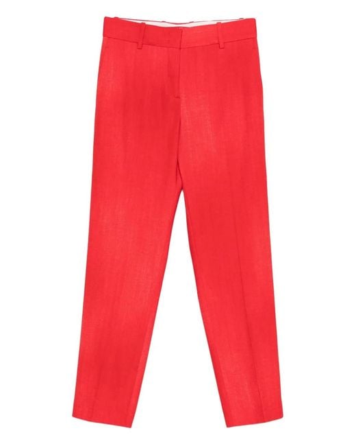 Ermanno Scervino Red Straight Trousers